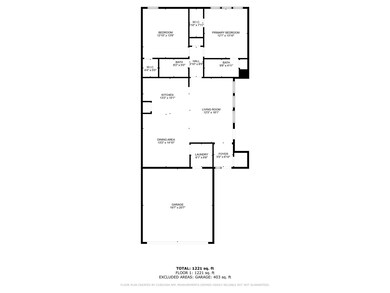 Floor plan with sizes