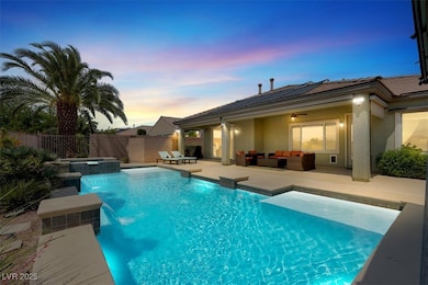 View of pool featuring an outdoor hangout area, a