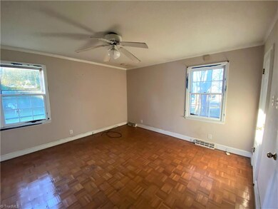 Master bedroom with double closets.