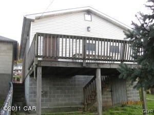 What a garage....2 car w/deck and electr