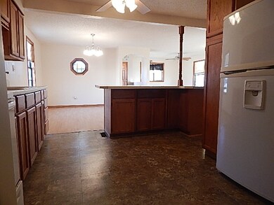 View of the kitchen toward the dining room