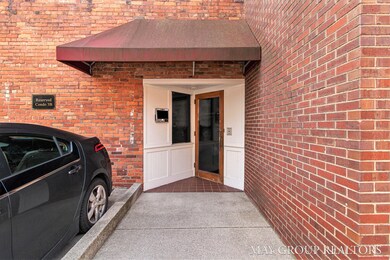 Parking lot entrance.