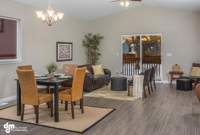 Open Concept Dining Area & Living Room