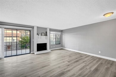 Living room with gas fireplace