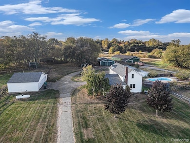 View from above of property
