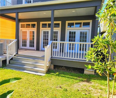 10 foot deep covered rear porch