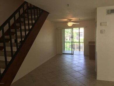 Looking out to patio