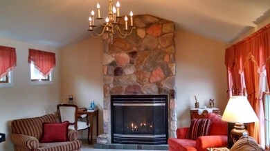 Cathedral ceiling adds to the...