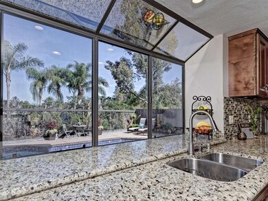 View to pool and mountains