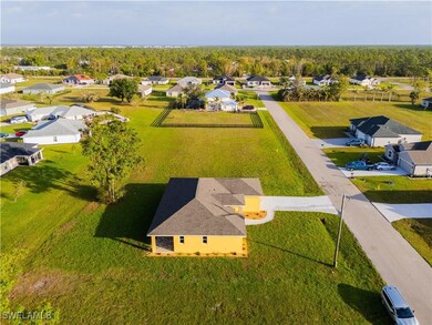 Aerial view of residential area
