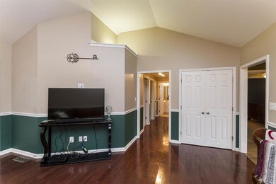 Great Room has Chair Railing and Display Ledge