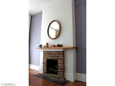 Exterior Front - Wood burning brick fireplace and 