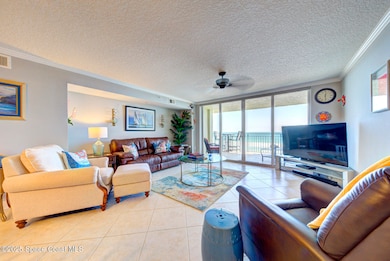living room with ocean view