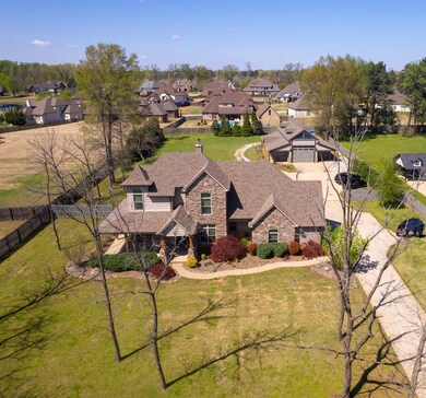 Bird's eye view with a residential view