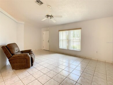 open living room with vaulted ceilings