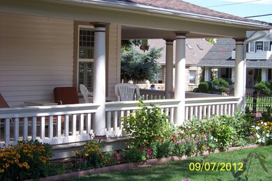 Southeast corner of the house
