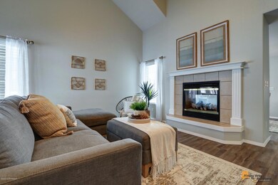 See through fireplace