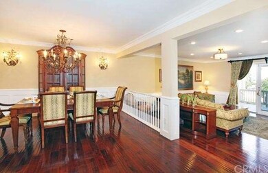 Elegant dining room and living room