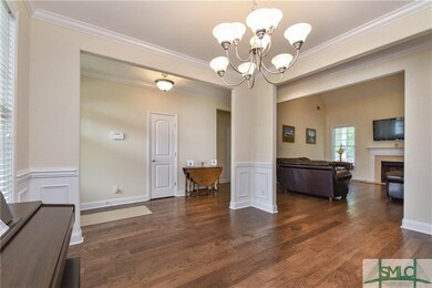 View of family room from dining room