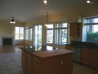 Kitchen Opens to Family Room