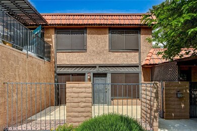 enter the patio's gate to the right to your front