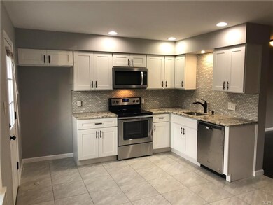 New kitchen in contemporary colors.