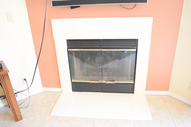 Wood burning fireplace