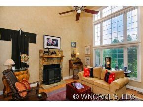 gas fireplace in living room