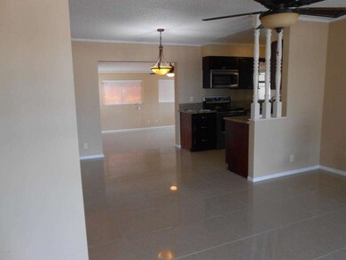 Open living area to Kitchen and Family r
