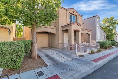 Mediterranean / spanish house with concrete drivew