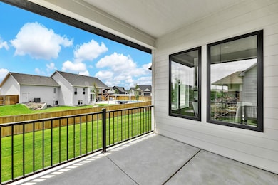 Covered concrete patio