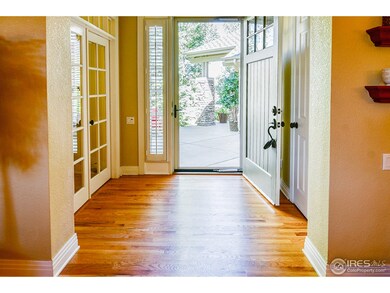 Front foyer, French doors to Study