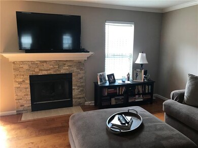 Beautiful gas fireplace in the living room