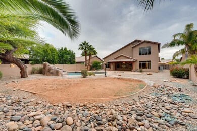 Large backyard with pool