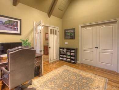Office is located to the right of front entry.