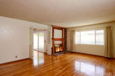 Beautiful wood floors in the large living room