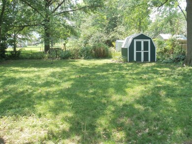 Big backyard, storage shed