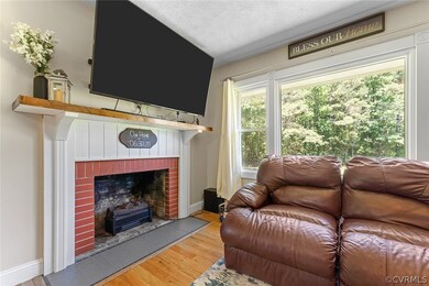Woodburning fireplace. Could be converted to gas a