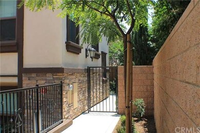 Private gated patio entrance.