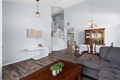 Luxury vinyl plank flooring throughout the main level.