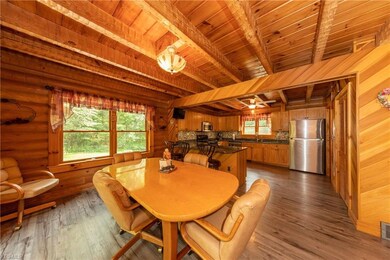 A view of the dining room to the kitchen!