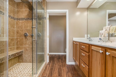 Lux shower/ heated floors!
