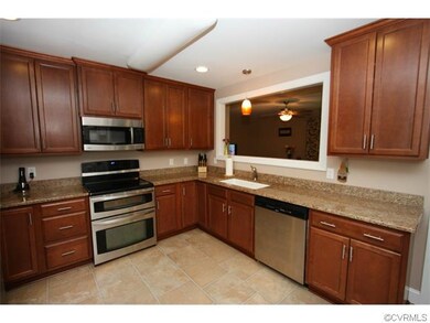 Kitchen with custom cabinets, granite counter tops