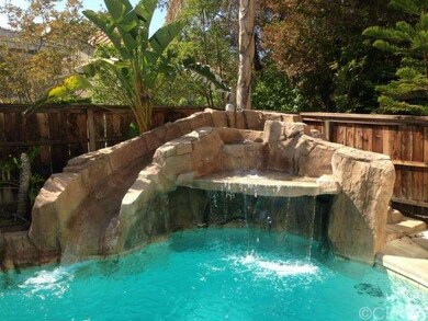 Beautiful waterfall and slide!