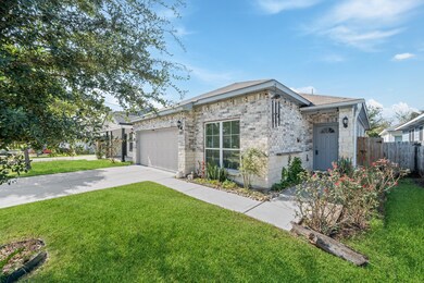 It has a welcoming entrance with a pathway leading