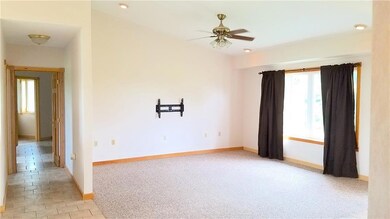 Living room and hallway to the...