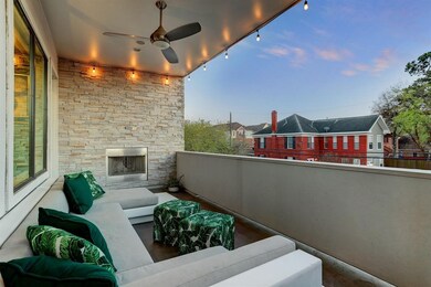 This 22' x 10' covered balcony is located privatel