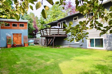 Fenced back yard