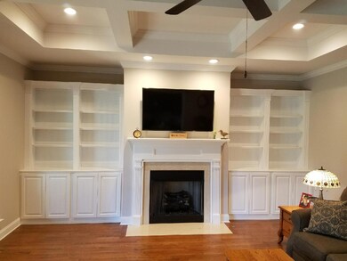 Photo taken October 29, 2017 of finished cabinets. 