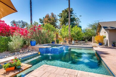 Pool view with table